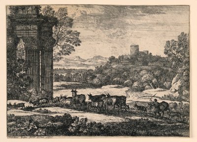 Viharon keresztül hazahajtott szarvasmarhák alkotó: Claude Lorrain
