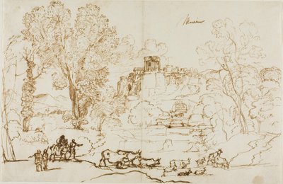 Klasszikus táj - Tivoli alkotó: Claude Lorrain