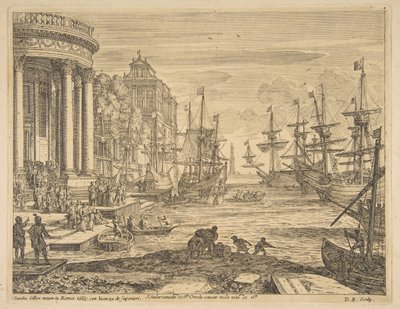 Szent Orsolya behajózása, 1665. alkotó: Claude Lorrain