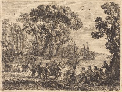 Európa és a Bika alkotó: Claude Lorrain