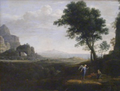 Hágár és Izmael a sivatagban alkotó: Claude Lorrain