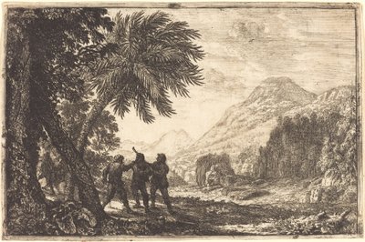 Tájkép brigandokkal (Scène de brigands) alkotó: Claude Lorrain
