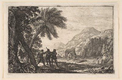 Táj brigandokkal, 1633. alkotó: Claude Lorrain