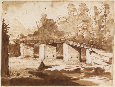 Táj egy híddal alkotó: Claude Lorrain