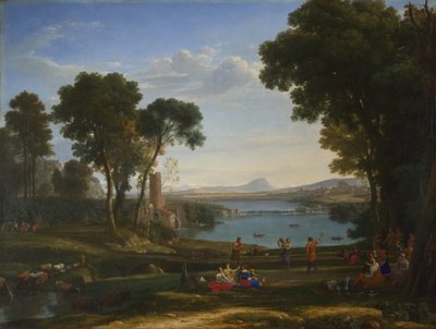 Táj Izsák és Rebeka házasságával, 1648 alkotó: Claude Lorrain