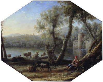 Pásztori táj alkotó: Claude Lorrain