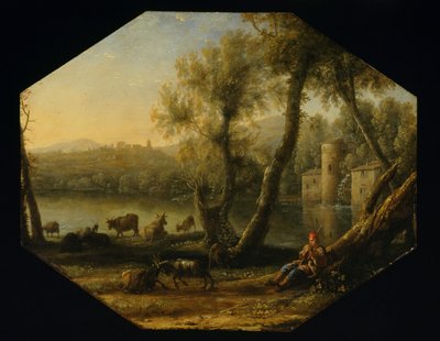 Pásztori táj alkotó: Claude Lorrain
