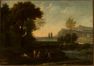 Tájkép pásztorokkal alkotó: Claude Lorrain