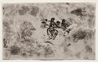 Tanulmány egy ülő nőről és más vázlatokról alkotó: Claude Lorrain