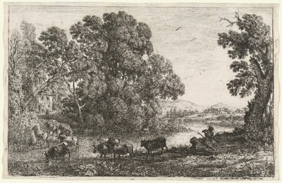 A tehénpásztor (Le bouvier) alkotó: Claude Lorrain