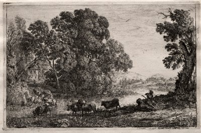 A tehénpásztor, 1606. alkotó: Claude Lorrain