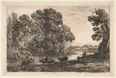 A tehénpásztor, 1636. alkotó: Claude Lorrain