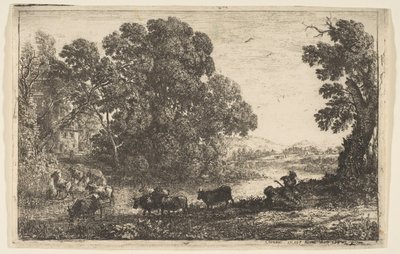 A tehénpásztor, 1636. alkotó: Claude Lorrain