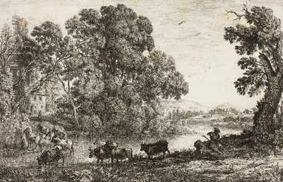 A tehénpásztor, 1636 alkotó: Claude Lorrain
