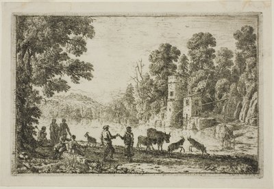A Tánc a folyóparton alkotó: Claude Lorrain