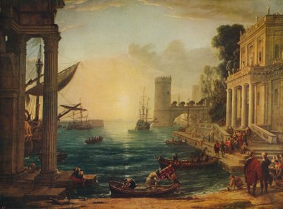 Sába királynőjének beszállása, 1648, 1915 alkotó: Claude Lorrain