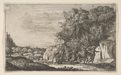 Repülés Egyiptomba, kb. 1630-31. alkotó: Claude Lorrain