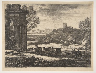 Viharos időben visszatérő falka, kb. 1650-51. alkotó: Claude Lorrain