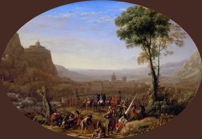 A Susa-hágó XIII. Lajos vette át 1629-ben, körülbelül 1631-ben. alkotó: Claude Lorrain