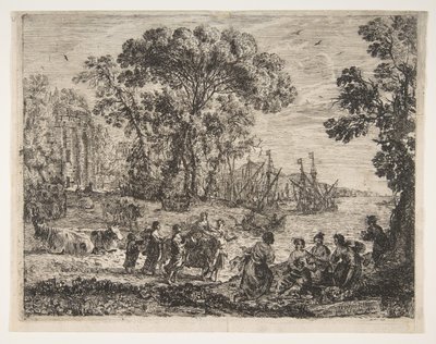 Európa megerőszakolása, 1634. alkotó: Claude Lorrain