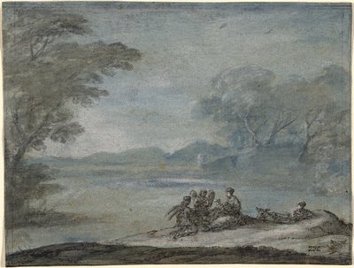 A többiek az egyiptomi repülésen alkotó: Claude Lorrain