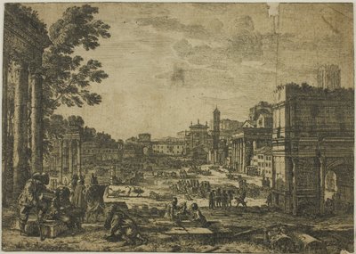 A római fórum alkotó: Claude Lorrain