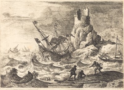 A hajótörés (Le naufrage) alkotó: Claude Lorrain