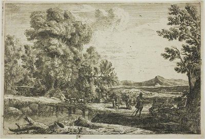 A fahíd (Rebecca és Eliezer) alkotó: Claude Lorrain