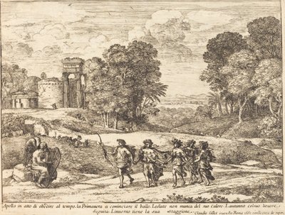 Idő, Apollo és az évszakok alkotó: Claude Lorrain