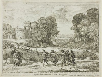 Idő, Apollo és az évszakok alkotó: Claude Lorrain