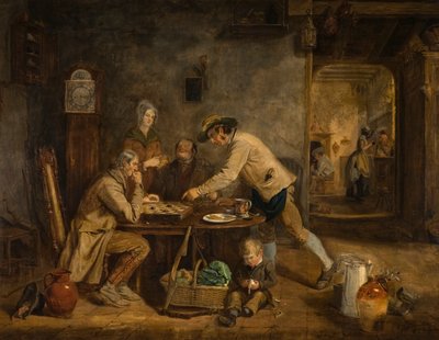A Draft Players, 1844 alkotó: Claude Lorraine R.W Nursey