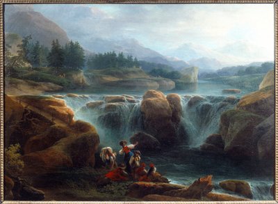 A vízesés Claude Louis Chatelet (1753-1794) festménye 1793 V. 0,92x1,26 m Orleans, Szépművészeti Múzeum alkotó: Claude Louis Chatelet