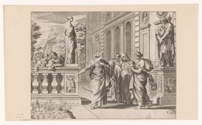 Allegória a Collegio Romano tiszteletére alkotó: Claude Mellan