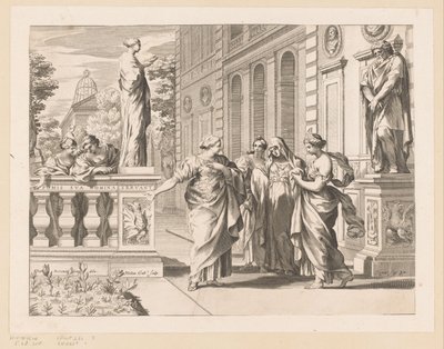 Allegória a Collegio Romano tiszteletére alkotó: Claude Mellan