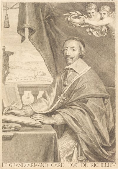 Armand Jean du Plessis, Richelieu bíboros alkotó: Claude Mellan