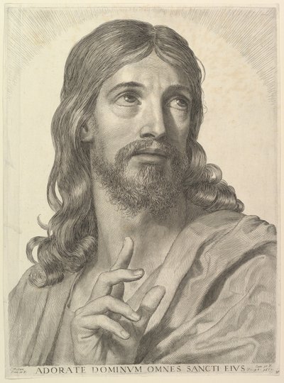 A felnőtt Krisztus mellszobra alkotó: Claude Mellan