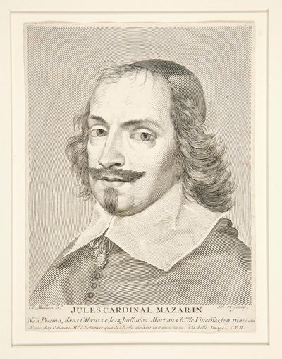 Jules Mazarin bíboros (1602-1661) alkotó: Claude Mellan