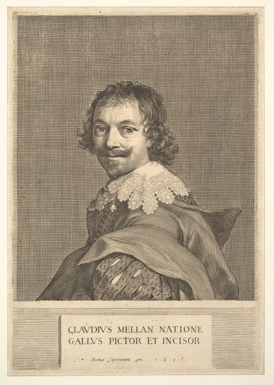 Claude Mellan: Önarckép, 1635. alkotó: Claude Mellan