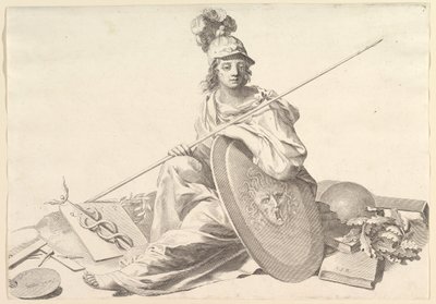 Minerva. alkotó: Claude Mellan