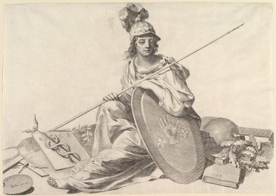 Minerva. alkotó: Claude Mellan