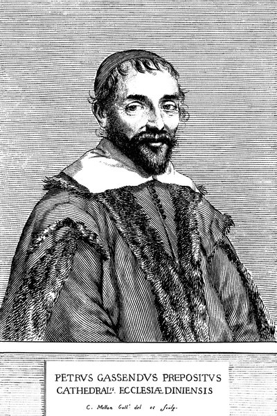 Pierre Gassendi francia filozófus, tudós, csillagász és matematikus, 17. század. alkotó: Claude Mellan