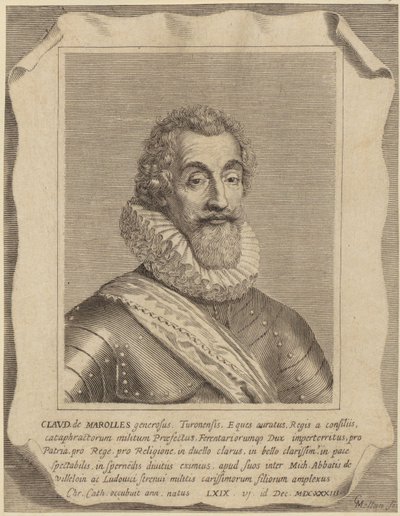 Claude de Marolles portréja alkotó: Claude Mellan