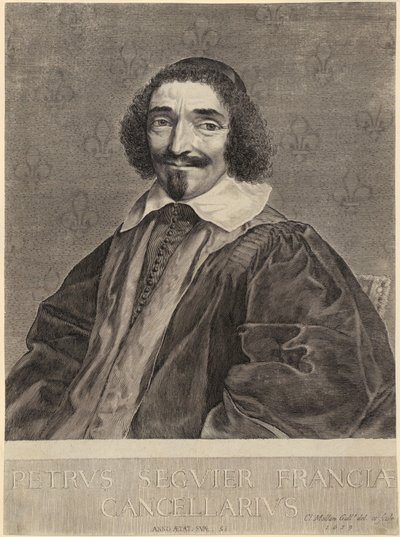 Pierre Séguier kancellár portréja alkotó: Claude Mellan