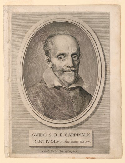 Guido Bentivoglio bíboros portréja alkotó: Claude Mellan