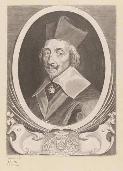 Armand-Jean du Plessis, Richelieu bíboros portréja alkotó: Claude Mellan