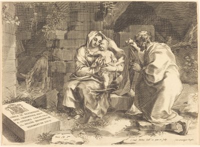 A Szent Család alkotó: Claude Mellan