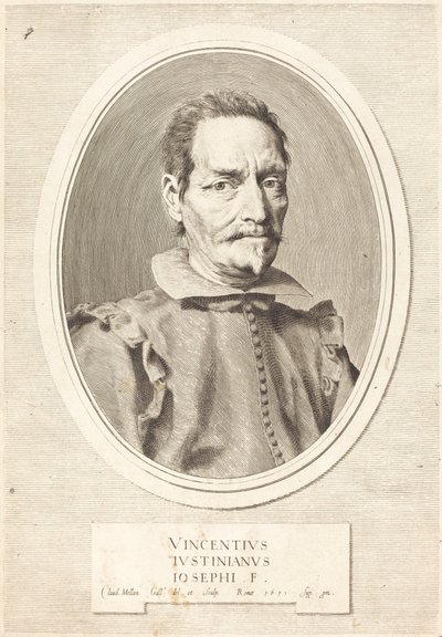 Vincenzo Giustiniani alkotó: Claude Mellan