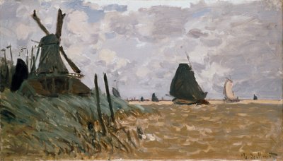 Egy malom Zaandam közelében, 1871 alkotó: Claude Monet