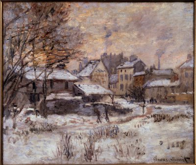 Argenteuil under the snow alkotó: Claude Monet