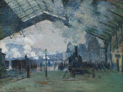 A Normandia vonat érkezése, Gare Saint-Lazare alkotó: Claude Monet